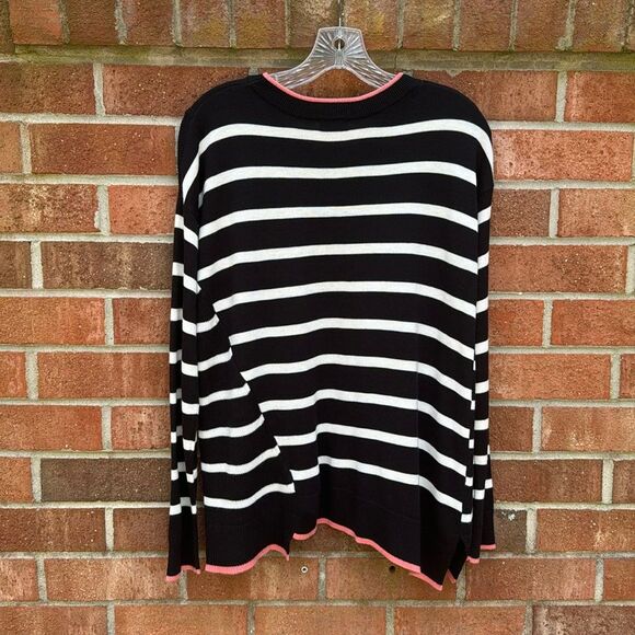 Splendid Avery Cashmere Blend Striped Sweater sz Medium - Picture 3 of 13